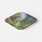 Alfred Sisley - Rest langs de Stream Papieren Bordje (Gebogen)