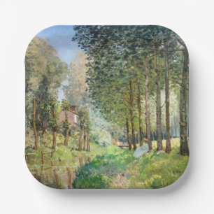 Alfred Sisley - Rest langs de Stream Papieren Bordje