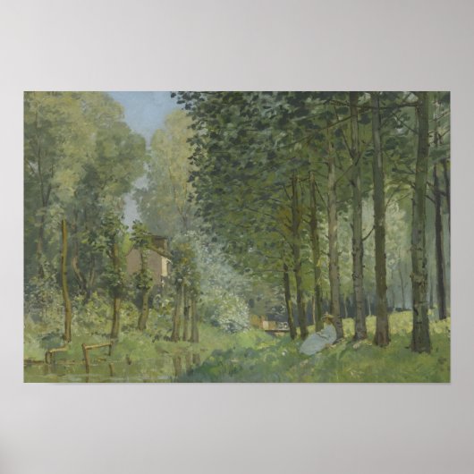 Alfred Sisley - Rest langs de Stream Poster (Voorkant)