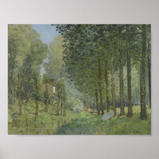 Alfred Sisley - Rest langs de Stream Poster (Voorkant)