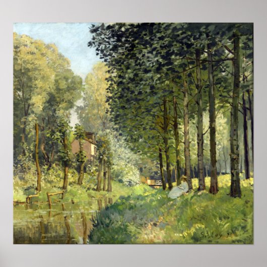 Alfred Sisley Rest langs de Stream Poster (Voorkant)