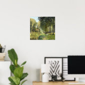 Alfred Sisley Rest langs de Stream Poster (Thuiskantoor)