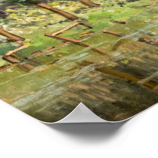 Alfred Sisley - Rest langs de Stream Poster (Hoek)