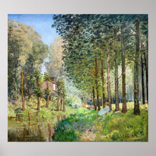 Alfred Sisley - Rest langs de Stream Poster (Voorkant)