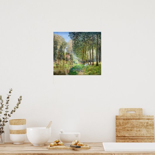 Alfred Sisley - Rest langs de Stream Poster (Keuken)