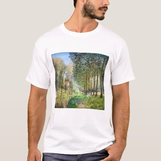 Alfred Sisley - Rest langs de Stream T-shirt (Voorkant)