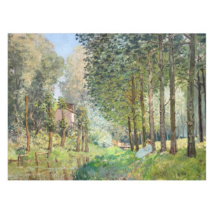 Alfred Sisley - Rest langs de Stream Tafelkleed