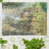 Alfred Sisley - Rest langs de Stream Theedoek (Gevouwen)