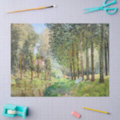 Alfred Sisley - Rest langs de Stream Tissuepapier (Craft)