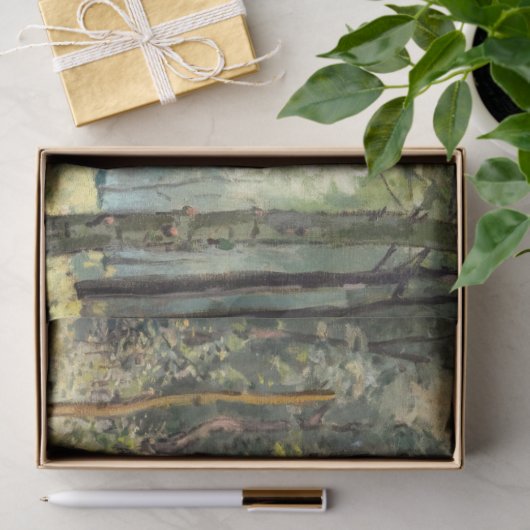 Alfred Sisley - Rest langs de Stream Tissuepapier (Geschenk)