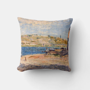 Alfred Sisley - Rivieroevers bij Saint-Mammes Kussen
