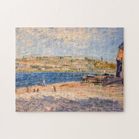 Alfred Sisley - Rivieroevers bij Saint-Mammes Legpuzzel (Horizontaal)