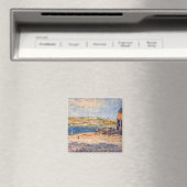 Alfred Sisley - Rivieroevers bij Saint-Mammes Magneet (Insitu (Vaatwasser))