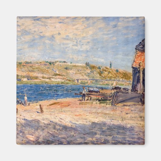 Alfred Sisley - Rivieroevers bij Saint-Mammes Magneet (Voorkant)