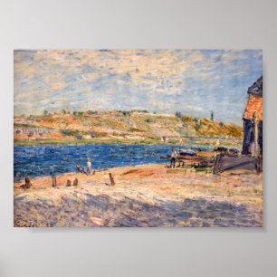 Alfred Sisley - Rivieroevers bij Saint-Mammes Poster