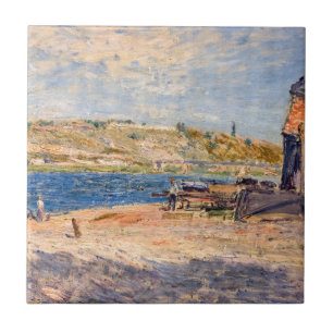 Alfred Sisley - Rivieroevers bij Saint-Mammes Tegeltje