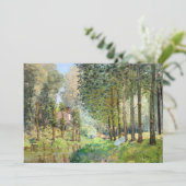 Alfred Sisley - Rust langs de beek Bedankkaart (Staand voorkant)
