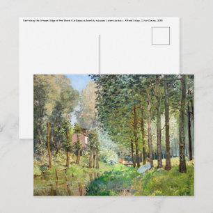 Alfred Sisley - Rust langs de beek Briefkaart
