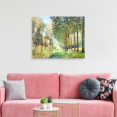Alfred Sisley - Rust langs de beek Canvas Afdruk (Insitu (Woonkamer))