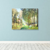 Alfred Sisley - Rust langs de beek Canvas Afdruk (Insitu (Houten vloer))