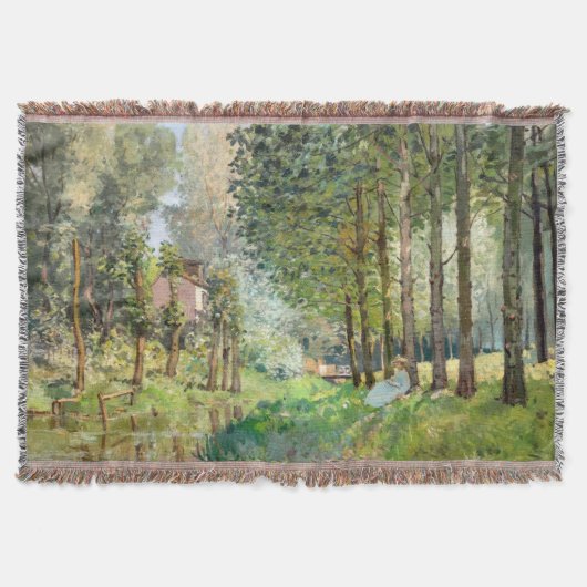 Alfred Sisley - Rust langs de beek Deken (Voorkant)