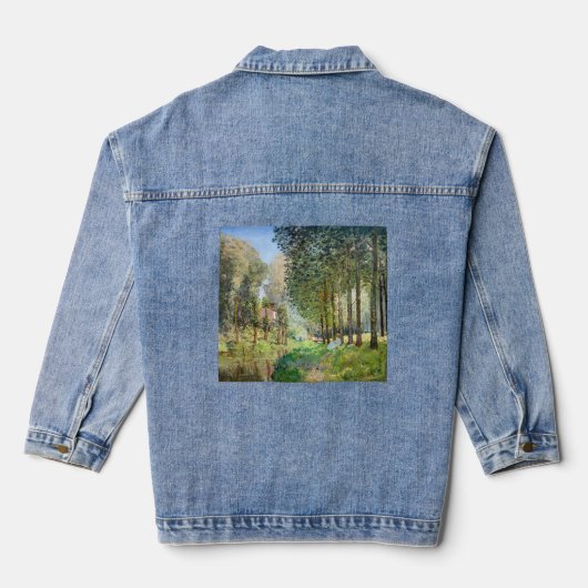 Alfred Sisley - Rust langs de beek Denim Jacket (Achterkant)