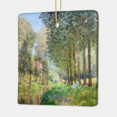 Alfred Sisley - Rust langs de beek Keramisch Ornament (Links)