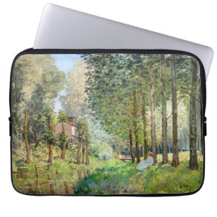 Alfred Sisley - Rust langs de beek Laptop Sleeve