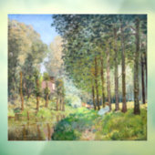 Alfred Sisley - Rust langs de beek Raamsticker (Vel 3)