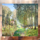 Alfred Sisley - Rust langs de beek Raamsticker (Vel 2)