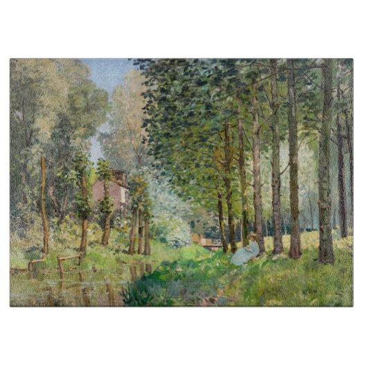 Alfred Sisley - Rust langs de beek Snijplank (Voorkant)