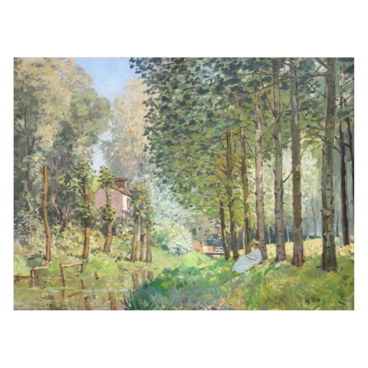 Alfred Sisley - Rust langs de beek Tafelkleed (Voorkant (Horizontaal))
