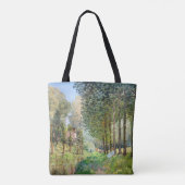 Alfred Sisley - Rust langs de beek Tote Bag (Achterkant)