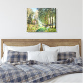Alfred Sisley - Rust langs de Stroom Canvas Afdruk (Insitu (Slaapkamer))