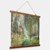Alfred Sisley - Rust langs de stroom Hangend Wandkleed (Gebogen)