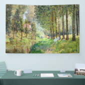 Alfred Sisley - Rust langs de stroom Spandoek (Beurs)