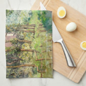 Alfred Sisley - Rust langs de Stroom Theedoek (Quarter Fold)
