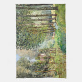 Alfred Sisley - Rust langs de Stroom Theedoek (Verticaal)