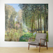 Alfred Sisley - Rust langs de stroom Wandkleed (In Situ (horizontaal))