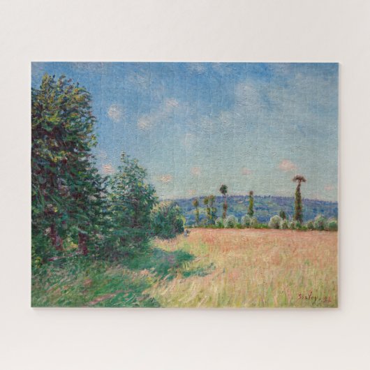 Alfred Sisley - Sahurs Meadows in Morning Sun Legpuzzel (Horizontaal)