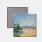 Alfred Sisley - Sahurs Meadows in Morning Sun Magneet (Voorkant / Achterkant)