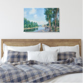 Alfred Sisley - Saint-Mammes. June Sunshine Canvas Afdruk (Insitu (Slaapkamer))