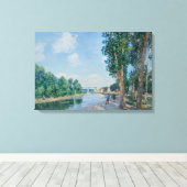 Alfred Sisley - Saint-Mammes. June Sunshine Canvas Afdruk (Insitu (Houten vloer))