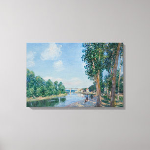 Alfred Sisley - Saint-Mammes. June Sunshine Canvas Afdruk