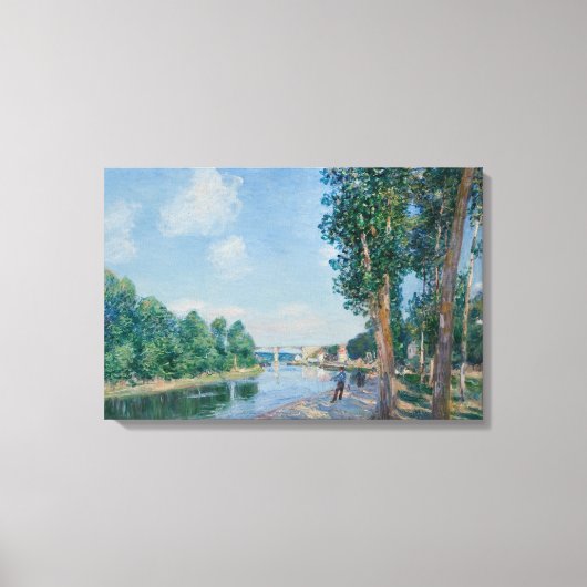 Alfred Sisley - Saint-Mammes. June Sunshine Canvas Afdruk (Voorkant)