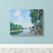 Alfred Sisley - Saint-Mammes. June Sunshine Canvas Afdruk (Insitu (Houten vloer))
