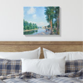 Alfred Sisley - Saint-Mammes. June Sunshine Canvas Afdruk (Insitu (Slaapkamer))