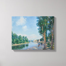 Alfred Sisley - Saint-Mammes. June Sunshine Canvas Afdruk