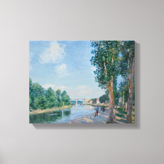 Alfred Sisley - Saint-Mammes. June Sunshine Canvas Afdruk (Voorkant)