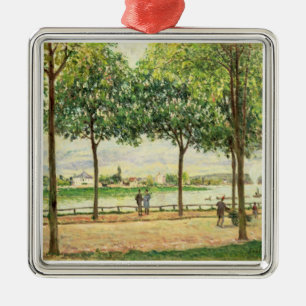Alfred Sisley   Straat van de Spaanse kastanjebome Metalen Ornament